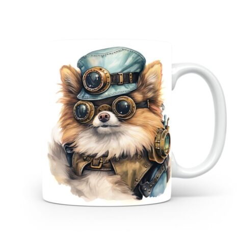 74-Suffix-ED-MD-SMP-S08-13 Pomeranian 02 - Mug