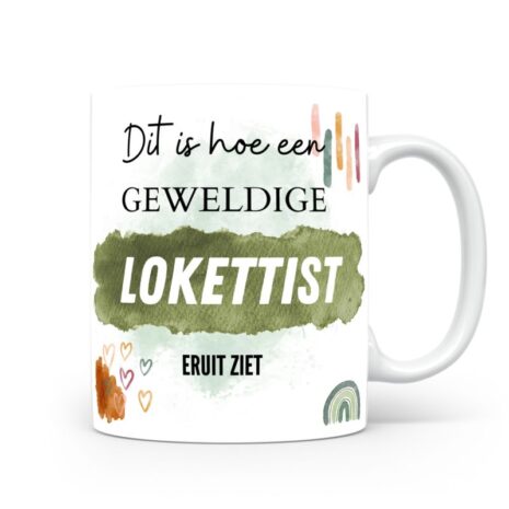 Mok bedrukken met beroep Lokettist