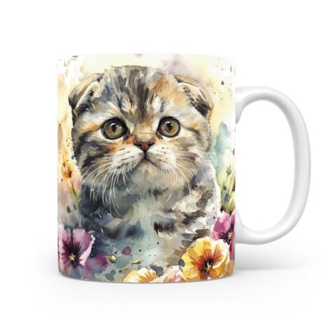 77-Suffix-ED-MD-CWAF-S11-13 Scottish Fold Cat 05 - Mug