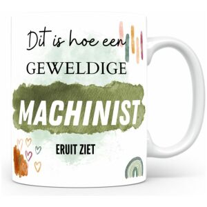 Mok bedrukken met beroep Machinist