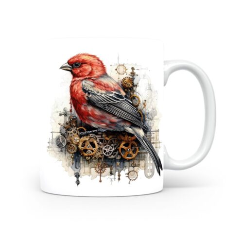 79-Suffix-ED-MD-SMP-S01-14 Pine Grosbeak 01 - Mug