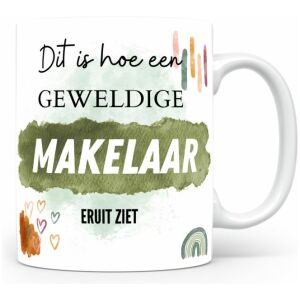 Mok bedrukken met beroep Makelaar