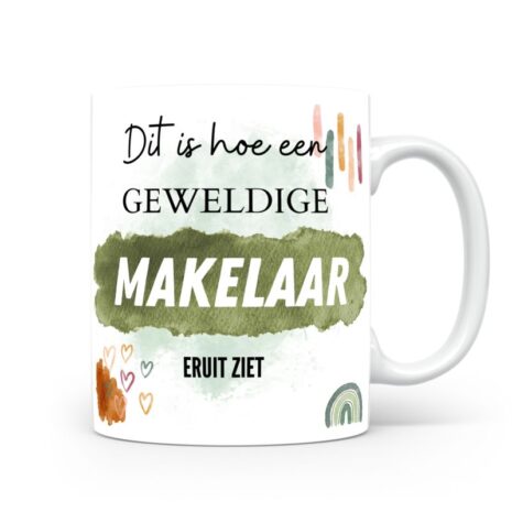 Mok bedrukken met beroep Makelaar