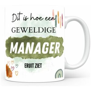 Mok bedrukken met beroep Manager