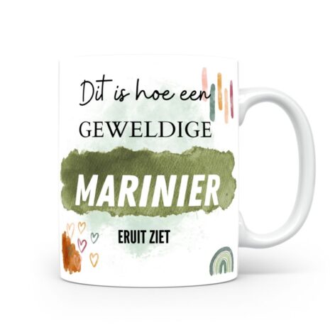 Mok bedrukken met beroep Marinier