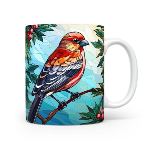 81-Suffix-ED-MD-SDGS-S12-14 Pine Grosbeak 03 - Mug