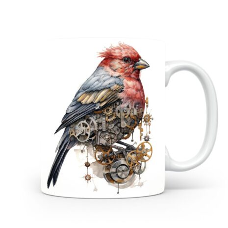 81-Suffix-ED-MD-SMP-S01-14 Pine Grosbeak 03 - Mug