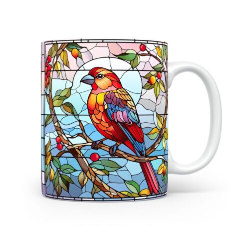 82-Suffix-ED-MD-SDGS-S12-14 Pine Grosbeak 04 - Mug