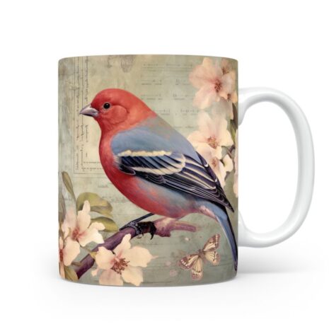 82-Suffix-ED-MD-VTD-S01-14 Pine Grosbeak 04 - Mug