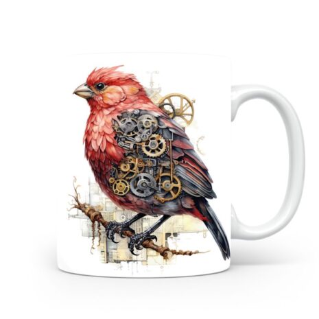 84-Suffix-ED-MD-SMP-S01-14 Pine Grosbeak 06 - Mug