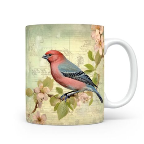 84-Suffix-ED-MD-VTD-S01-14 Pine Grosbeak 06 - Mug