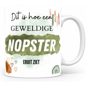 Mok bedrukken met beroep Nopster