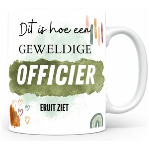 Mok bedrukken met beroep Officier