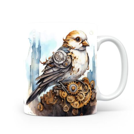 91-Suffix-ED-MD-SMP-S01-16 Snow Bunting 01 - Mug