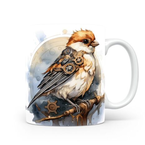 92-Suffix-ED-MD-SMP-S01-16 Snow Bunting 02 - Mug