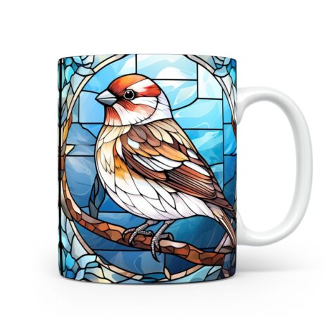 93-Suffix-ED-MD-SDGS-S12-16 Snow Bunting 03 - Mug