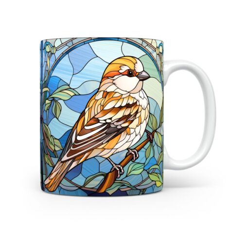 94-Suffix-ED-MD-SDGS-S12-16 Snow Bunting 04 - Mug