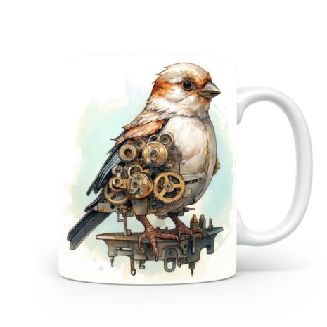 94-Suffix-ED-MD-SMP-S01-16 Snow Bunting 04 - Mug