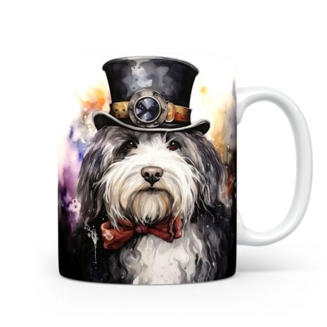 97-Suffix-ED-MD-SMP-S08-17 Old English Sheepdog 01 - Mug