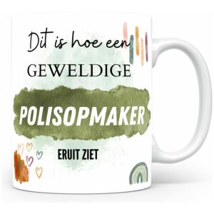 Mok bedrukken met beroep Polisopmaker