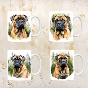 Bullmastiff mokken set van 4