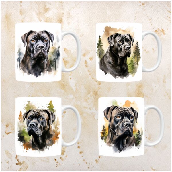 Cane Corso mokken set van 4