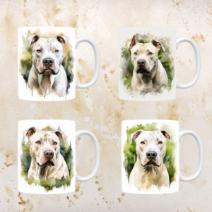 Doggo Argentino mokken set van 4