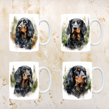 Gordon Setter mokken set van 4