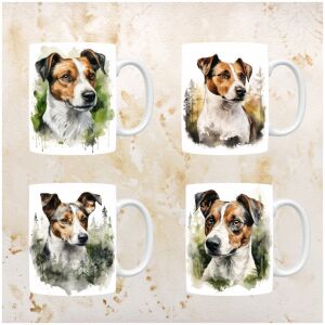 Jack Russel mokken set van 4