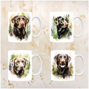 Labrador Retriever mokken set van 4