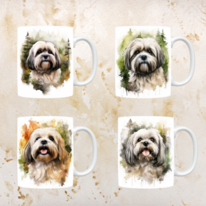 Lhasa Apso mokken set van 4