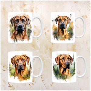 Rhodesian Ridgeback mokken set van 4