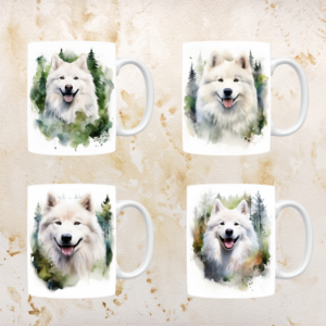 Samoyed mokken set van 4