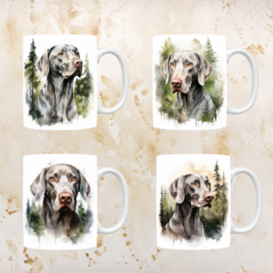 Weimaraner mokken set van 4