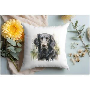 Kussen Flatcoated Retriever