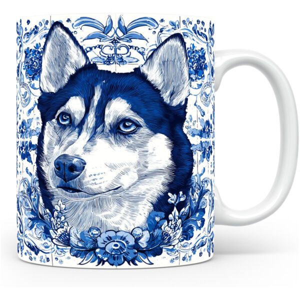 Collectable mok Malamute Husky mix Beker voor koffie of tas voor thee
