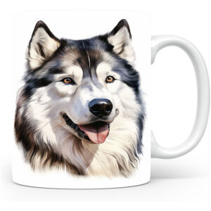 Collectable mok Malamute Beker voor koffie of tas voor thee