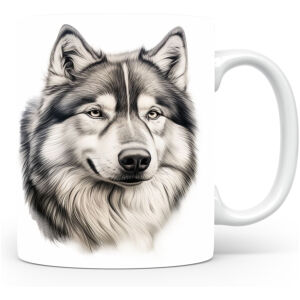 Collectable mok Malamute Beker voor koffie of tas voor thee