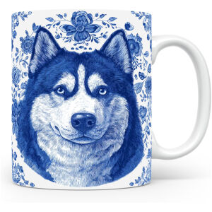 Collectable mok Malamute Beker voor koffie of tas voor thee