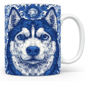 Collectable mok Malamute Beker voor koffie of tas voor thee