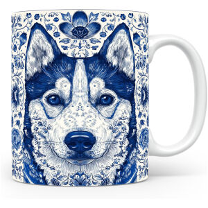 Collectable mok Malamute Beker voor koffie of tas voor thee