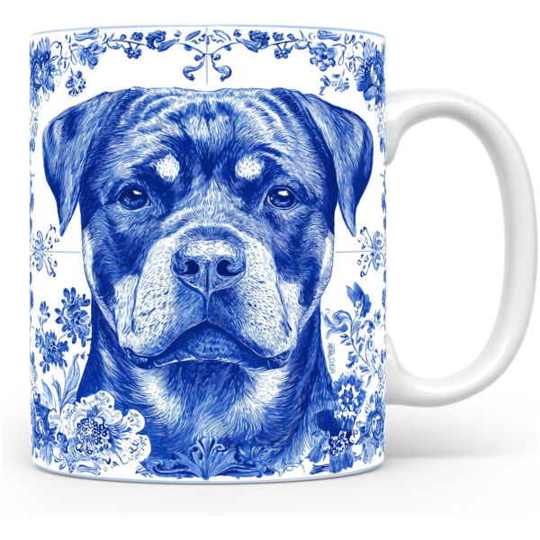 Collectable mok Rottweiler Beker voor koffie of tas voor thee