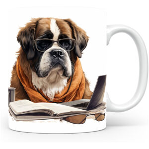 Collectable mok Saint bernard Beker voor koffie of tas voor thee