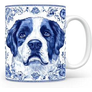 Collectable mok Saint bernard Beker voor koffie of tas voor thee