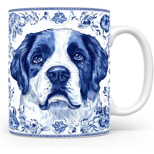 Collectable mok Saint bernard Beker voor koffie of tas voor thee