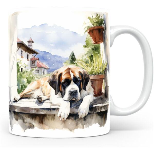 Collectable mok Saint bernard Beker voor koffie of tas voor thee