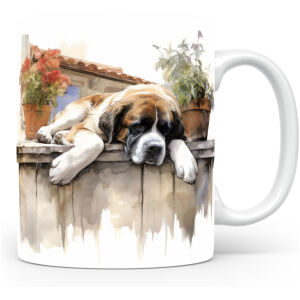 Collectable mok Saint bernard Beker voor koffie of tas voor thee
