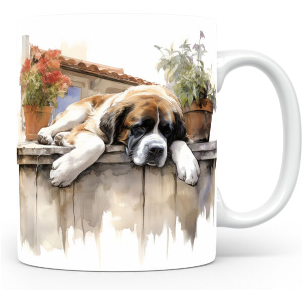 Collectable mok Saint bernard Beker voor koffie of tas voor thee