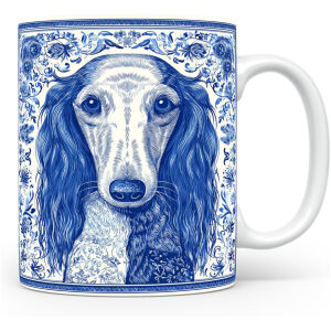 Collectable mok Saluki Beker voor koffie of tas voor thee