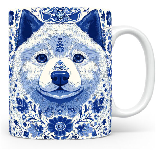 Collectable mok Samoyedi Beker voor koffie of tas voor thee
